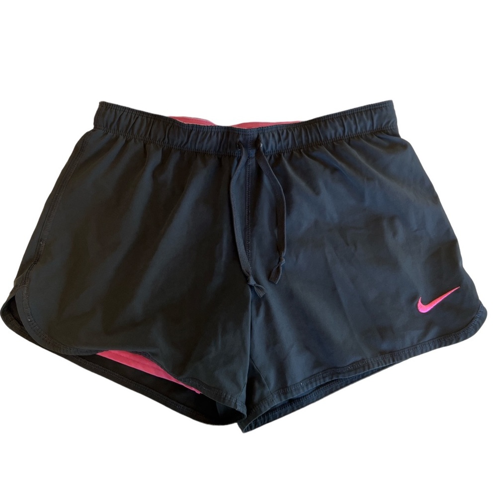 Nike Women’s Dri-FIT Full Flex 2 in 1 black and hot pink Training Shorts Small
